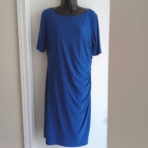 JONES New York | Stylish Cobalt Blue Side Ruched /Dress/Great condition
